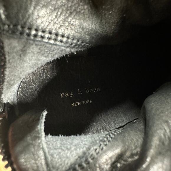 Rag & Bone NWOB Drea Ankle Boot Copper Metallic Leather Size 35 (US 5) Back Zip - Picture 6 of 8